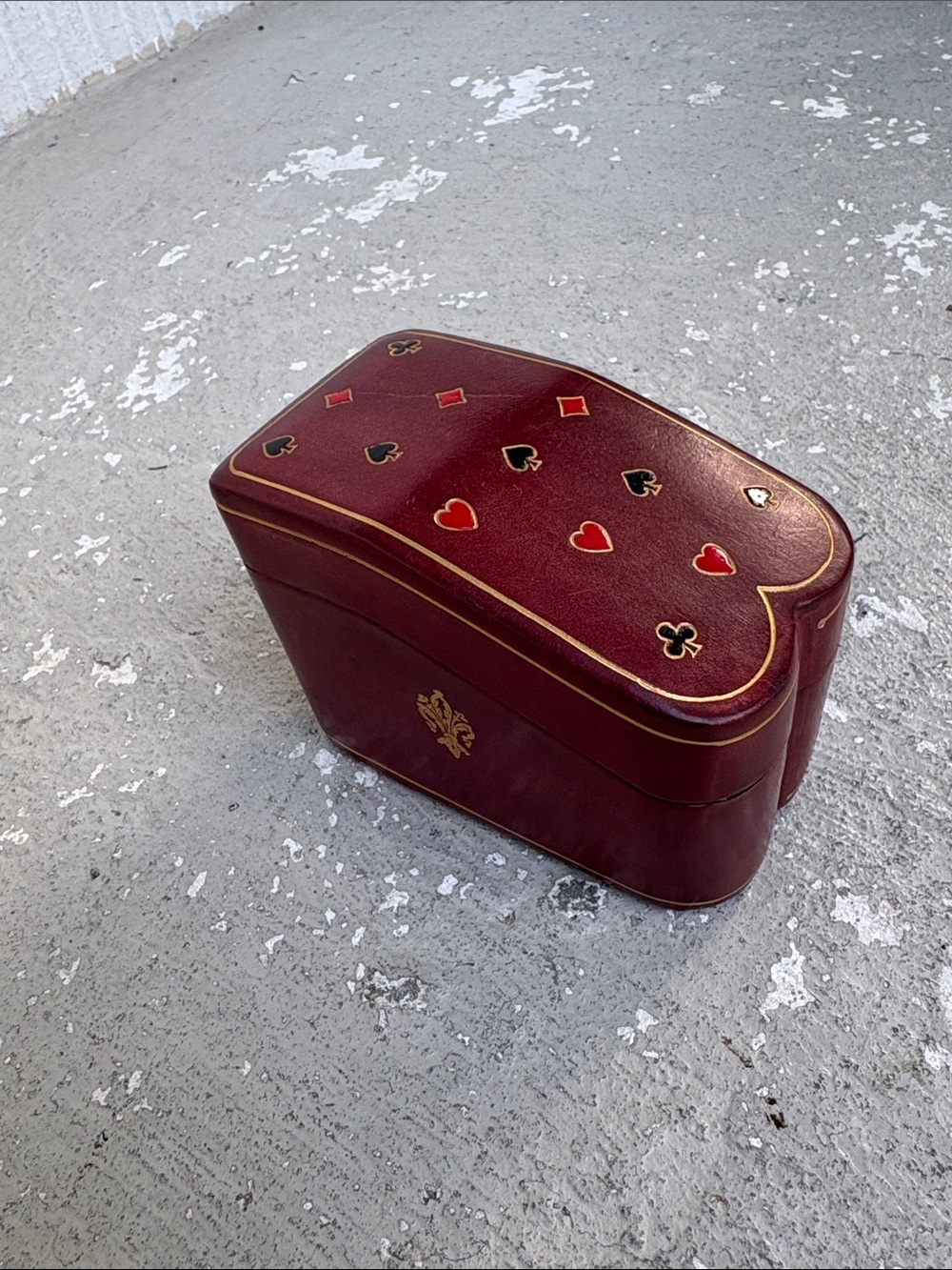 Vintage Italian deck of cards box